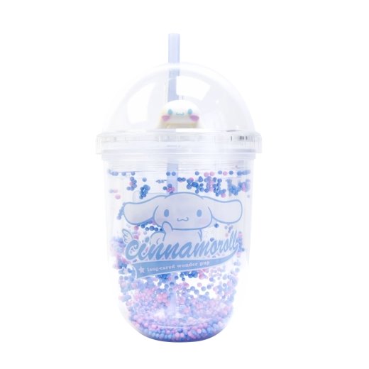 Sanrio Cinnamoroll – kubek shaker z pokrywką typu dome i słomką