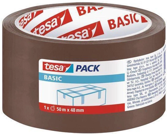 Taśma pakowa 48 mm × 50 m brązowa Tesa