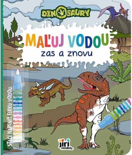 Maluj wodą wciąż od nowa – dinozaury