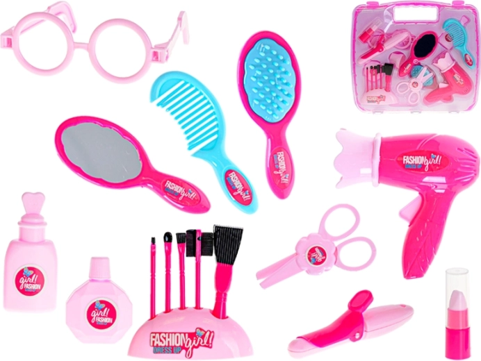 Zestaw fryzjerski 17 szt. w walizeczce dla dzieci