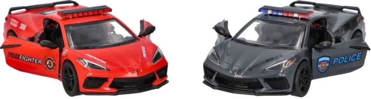 goki metalowy model corvette policja/straż pożarna 13 cm
