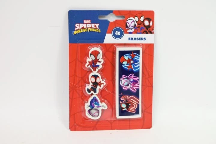 Gumki do ścierania Spidey i jego niesamowici przyjaciele – zestaw 4 szt.