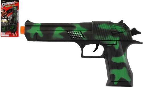 Plastikowy pistolet z napędem bezwładnościowym 23 cm