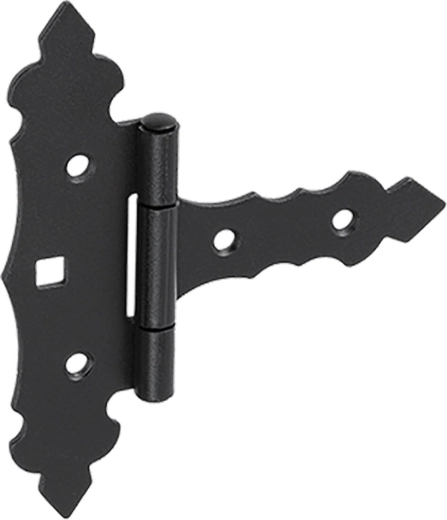 Ozdobny zawias czarny 75 × 35 × 130 × 2 mm