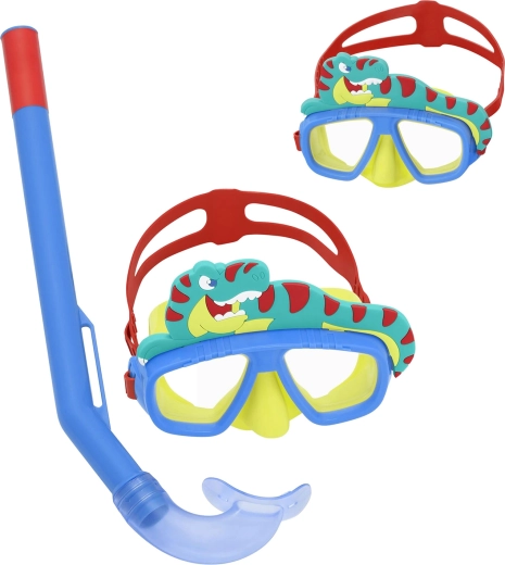 Bestway dziecięcy zestaw do snorkelingu krokodyl niebieski