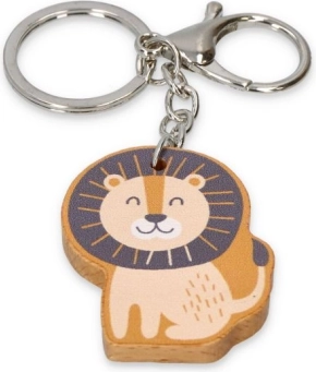 Drewniana wisząca dekoracja Lew Polar B