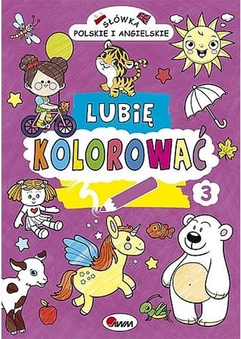 Lubię kolorować – polskie i angielskie słówka