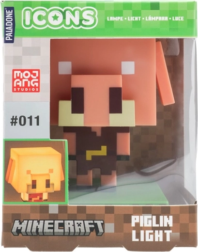 Nocna lampka Minecraft prosiaczek Icon Light 11 cm