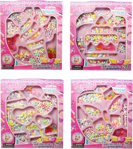 Kolorowe koraliki do bransoletek dla dzieci