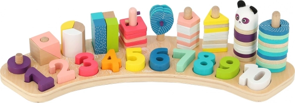 Vilac drewniany zestaw do nauki liczenia Pod jednym dachem