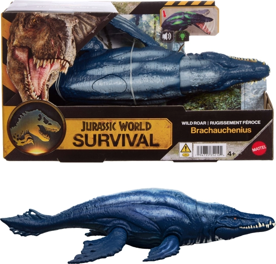 Interaktywna figurka dinozaura JURASSIC WORLD Survival Brachauchenius 30 cm