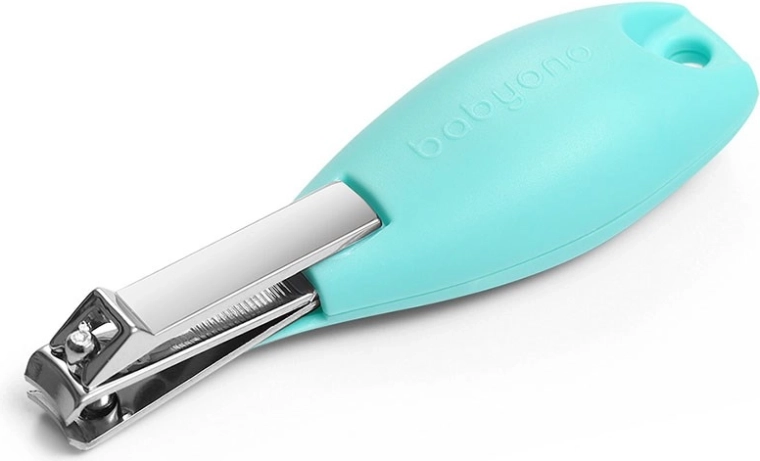 Dziecięce cążki do paznokci Baby Ono, miętowe