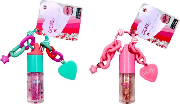 Create It! błyszczyk do ust z breloczkiem do kluczy