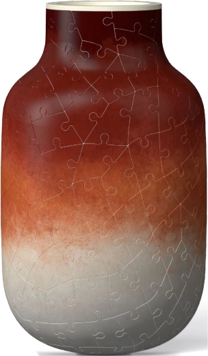 Wazon 3D puzzle w terakotowych tonach