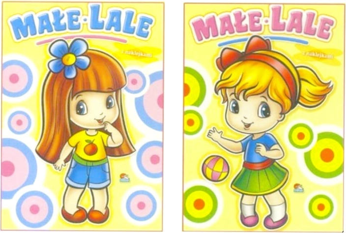 Kolorowanka dla dziewczynek z naklejkami Małe Lale