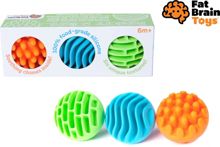Fat Brain sensoryczne piłeczki Sensory Rollers – 3 szt.