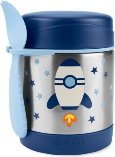 Skip Hop Spark Style termos na jedzenie z łyżko-widelcem rakieta 325 ml