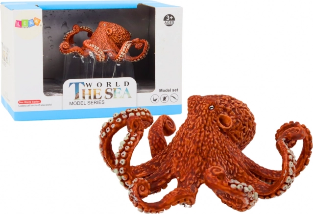 Figurka olbrzymiej pomarańczowej ośmiornicy 10 cm