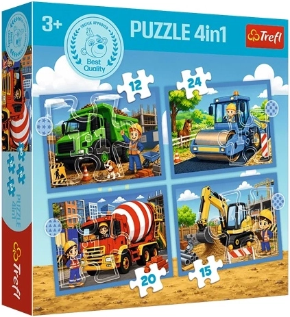 Puzzle dla dzieci 4 w 1 Wakacyjna atmosfera
