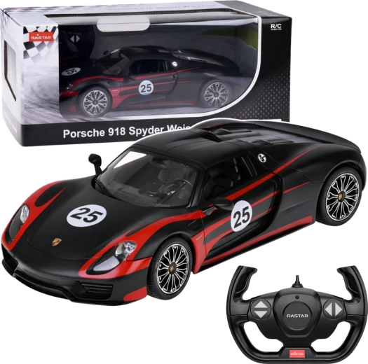 RC auto PORSCHE 918 Spyder Performance 1:14 czarne Rastar