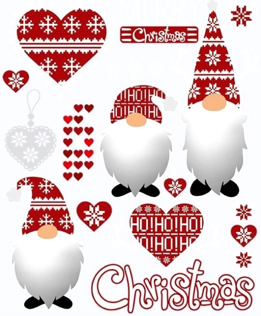 Świąteczne naprasowanki z gnomami