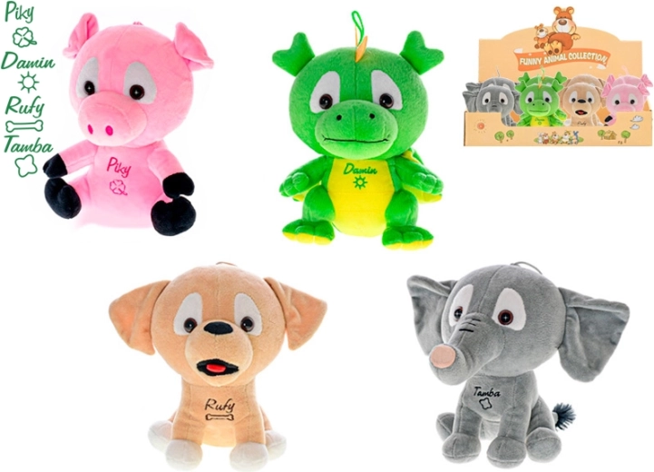 Zestaw pluszowych zwierzątek 15 cm – 8 szt.