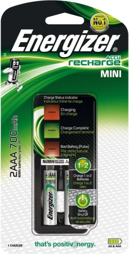 Energizer mini ładowarka AAA z 2× AAA Power Plus 700 mAh