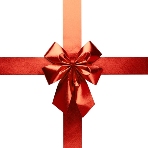 Dekoracyjna kokarda na drzwi czerwona 33 × 42 cm