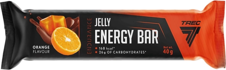 Trec Endurance galaretka energetyczna – baton z galaretką o smaku pomarańczowym 40 g