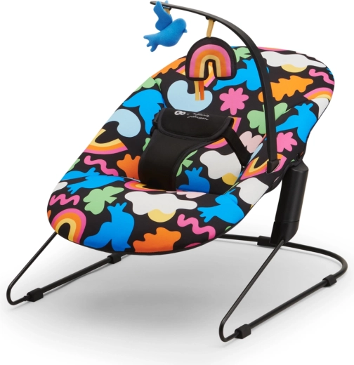 Kinderkraft leżaczek bujany Calmee Happy Shapes, 0 m+, do 9 kg