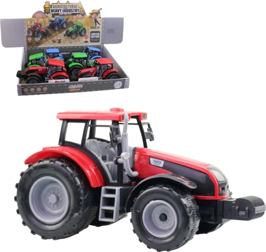 Traktor plastikowy 20 cm – zestaw 6 szt. w display boxie