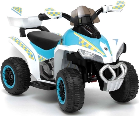 Dziecięca bateria czterokołowa z motywem policyjnym