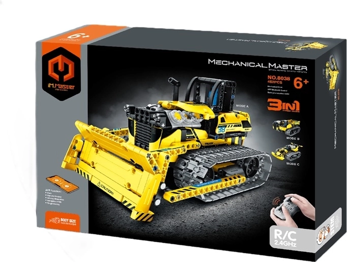 IM.Master RC robotyczny buldożer 3w1 zdalnie sterowany (452 elementy)
