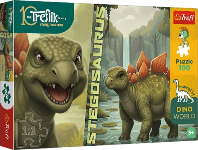 Puzzle InspiredByDinoWorld stegozaur 100 elementów