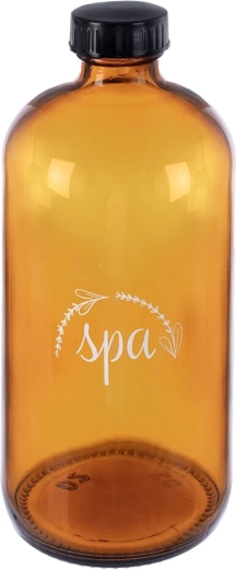 Butelka spa z brązowego szkła 500 ml z zakrętką