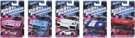 Hot Wheels tematyczne autka Szybcy i wściekli 1:64