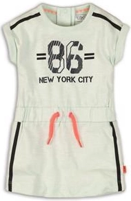 Dziewczęca sukienka DIRKJE Joyful Lets Rock, miętowa