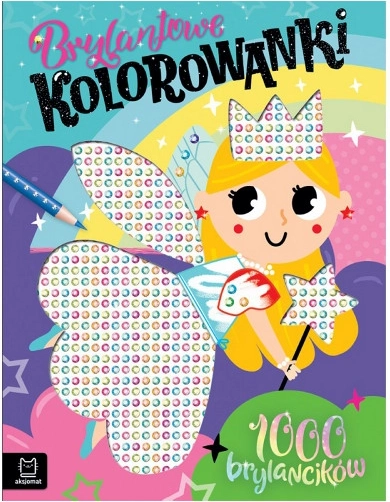 Błyszczące kolorowanki z naklejanymi kamyczkami