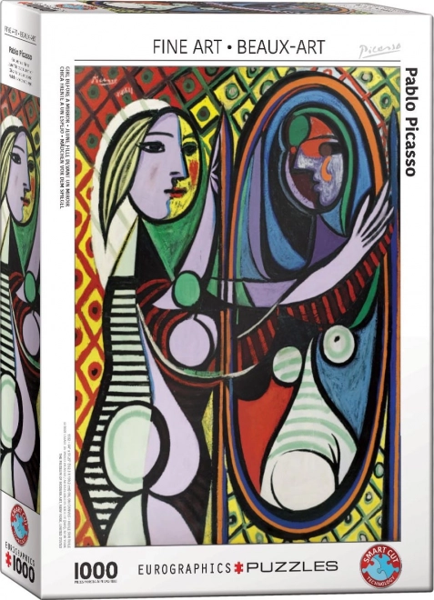 EUROGRAPHICS puzzle Dziewczyna przed lustrem – 1000 elementów