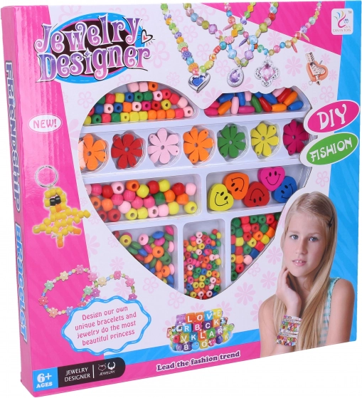 Kolorowe koraliki - zestaw do biżuterii