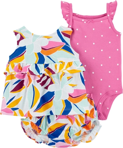 Carter's 3-częściowy zestaw dla niemowlaka Multi Floral – 6m