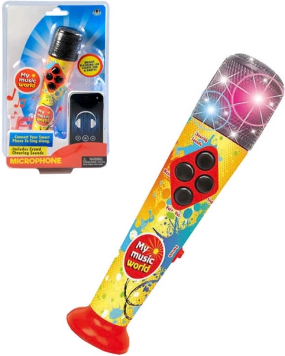 Mikrofon dziecięcy z melodiami, światłem LED i dźwiękiem 20 cm – 1 sztuka