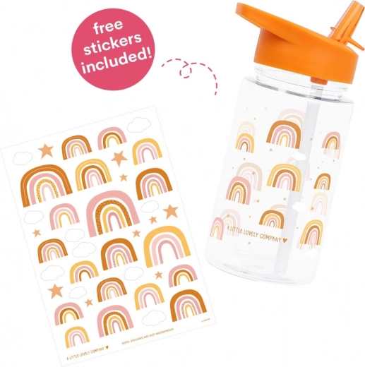 A Little Lovely Company dziecięca butelka na napoje – Tęcza