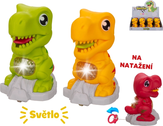 Jeżdżący dinozaur ze światłem 11 cm