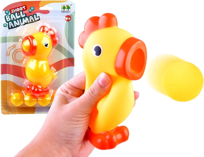 Strzelające kurczątko – piankowa wyrzutnia dla dzieci