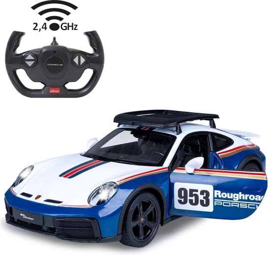 Samochód R/C JAMARA Porsche 911 Dakar Performance 1:14, niebieski