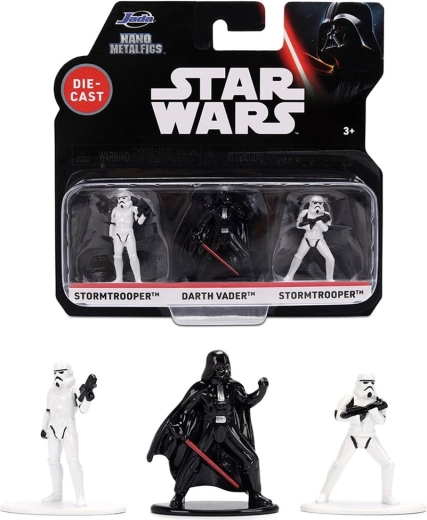 Star Wars Nano Metalfigs zestaw 3 metalowych figurek Darth Vader i szturmowcy - 3 szt.