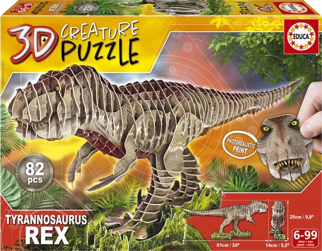 3D puzzle T‑Rex 82 elementów EDUCA