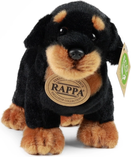 Pluszowy rottweiler stojący 18 cm – eco friendly