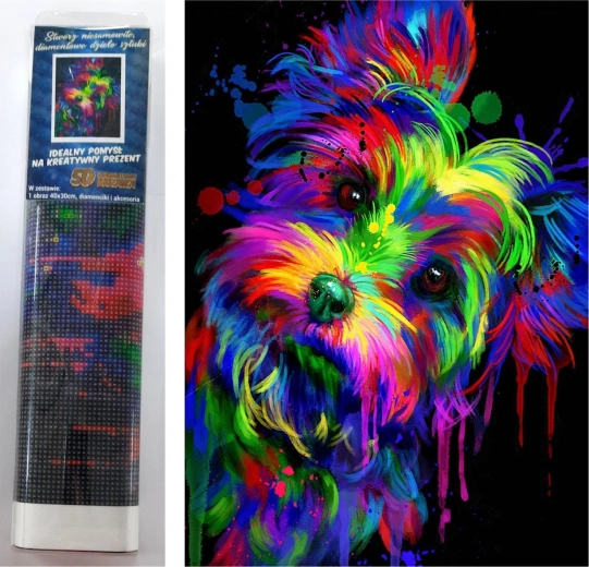 Norimpex Diamentowe malowanie Yorkshire Terrier 30x40 cm